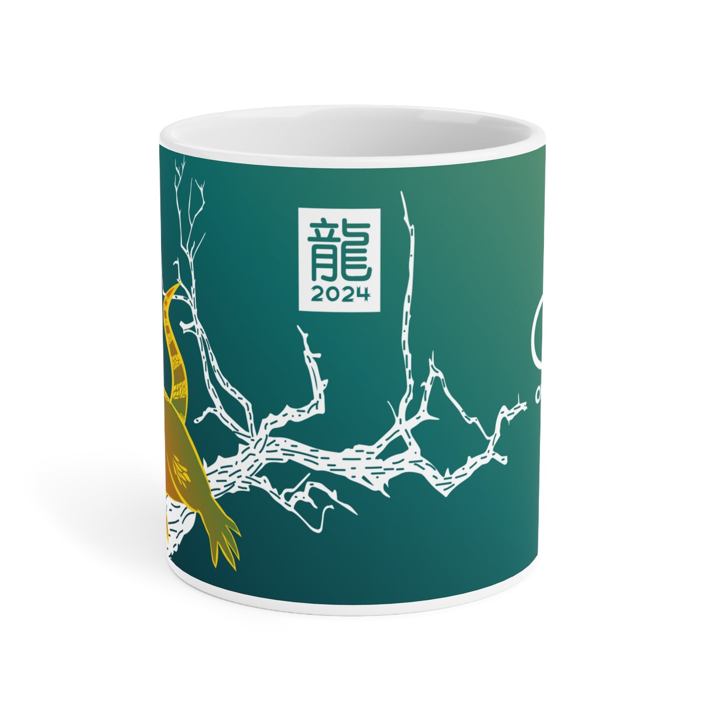 Year of the Dragon Green Mug