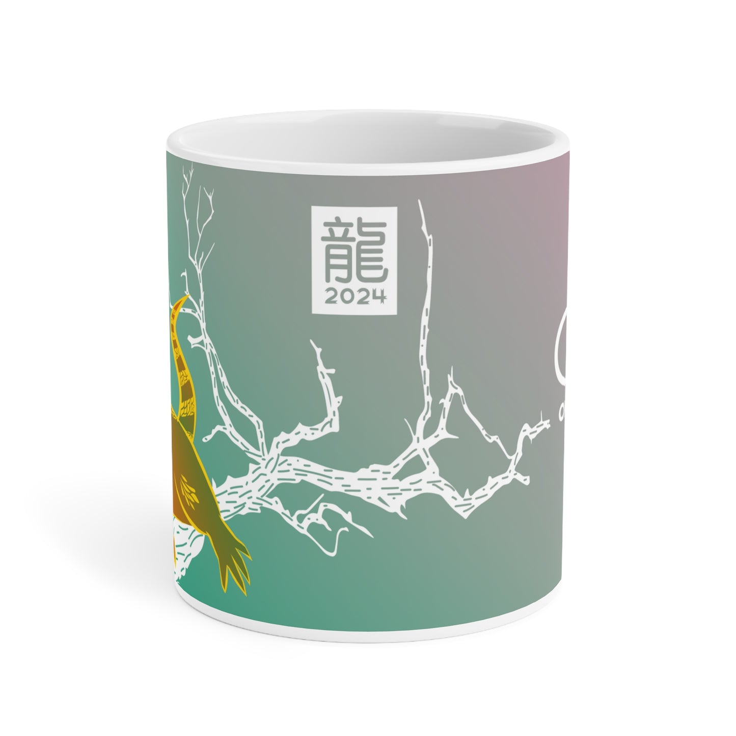 Year of the Dragon Teal Mug