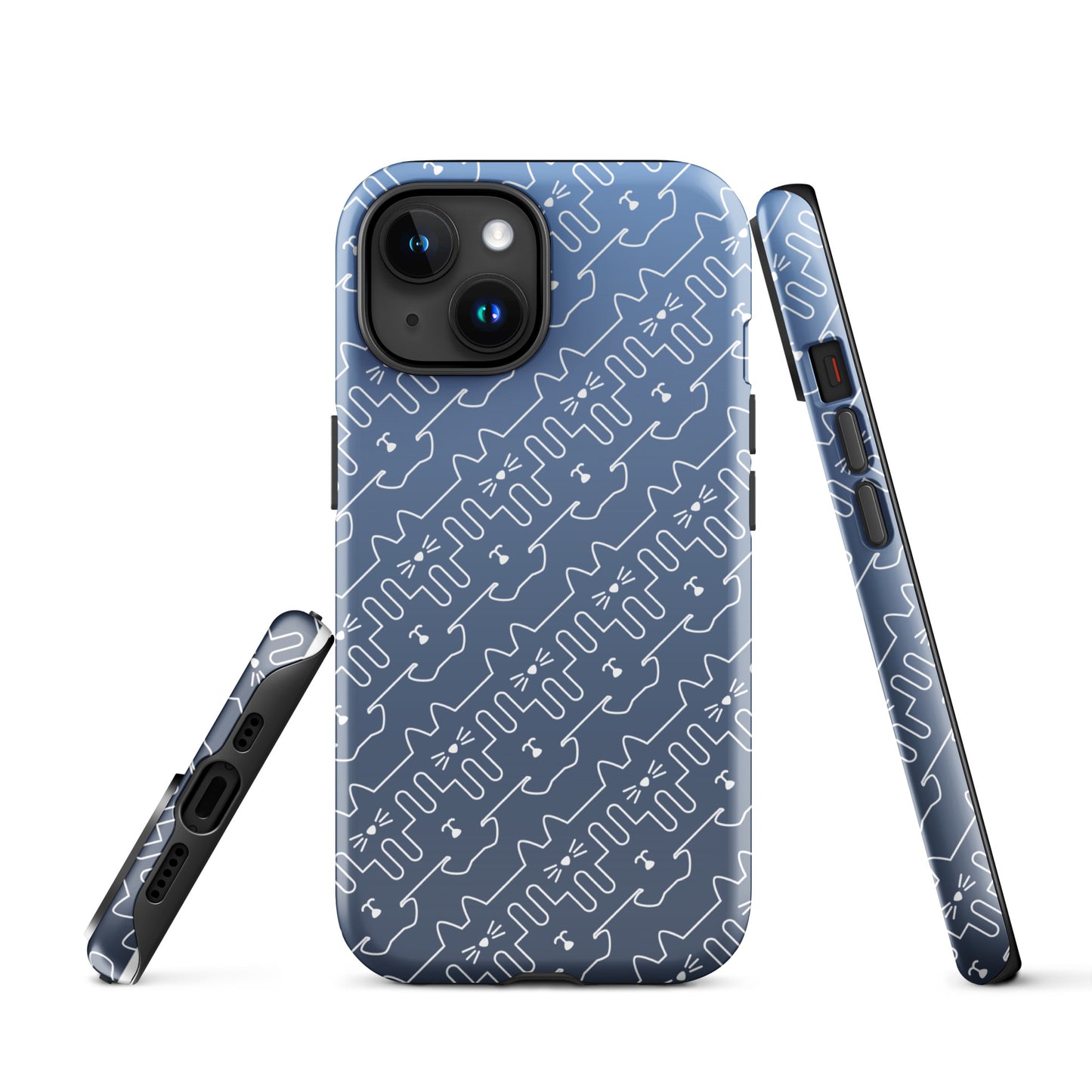 Slate Blue Pet Pattern iPhone® Case