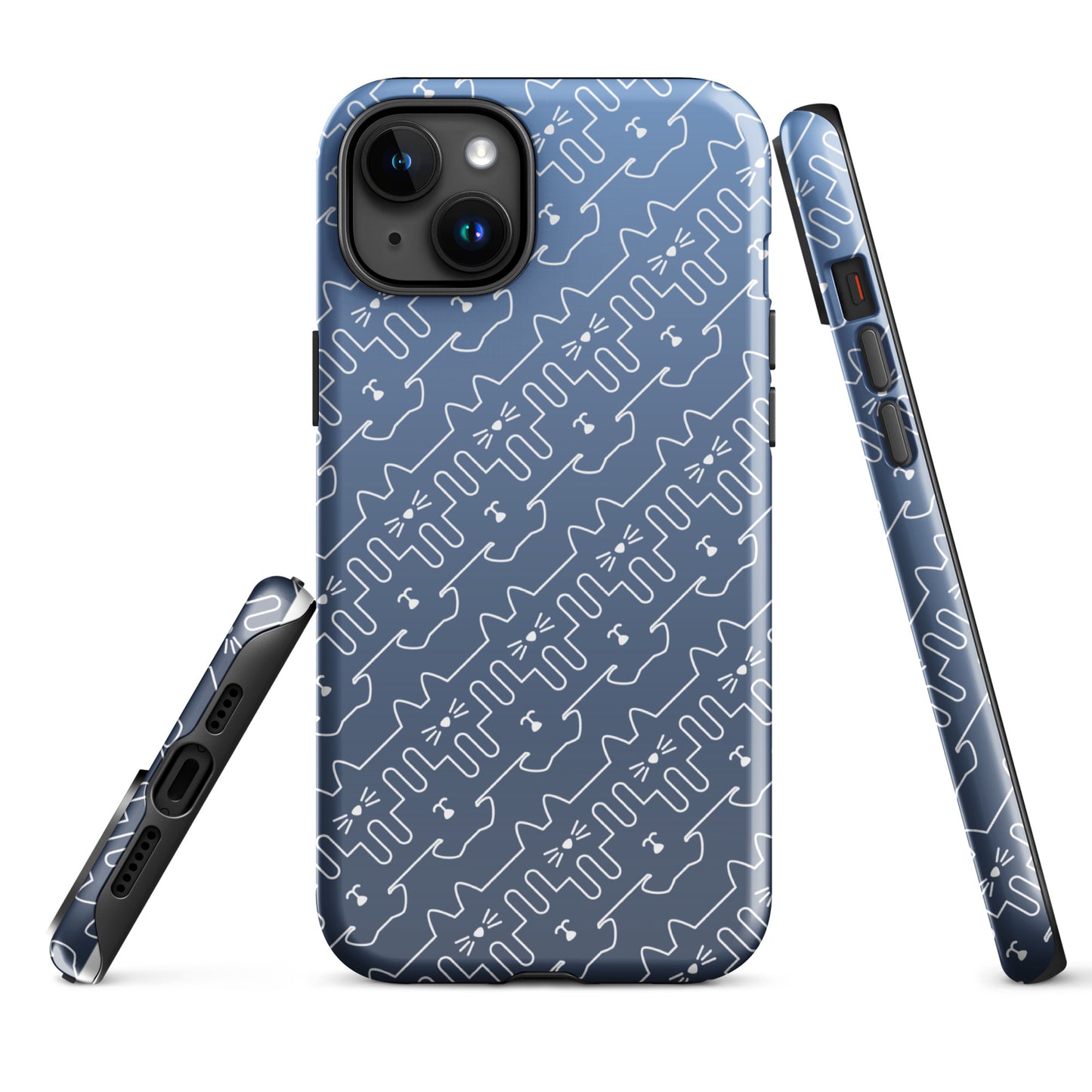 Slate Blue Pet Pattern iPhone® Case