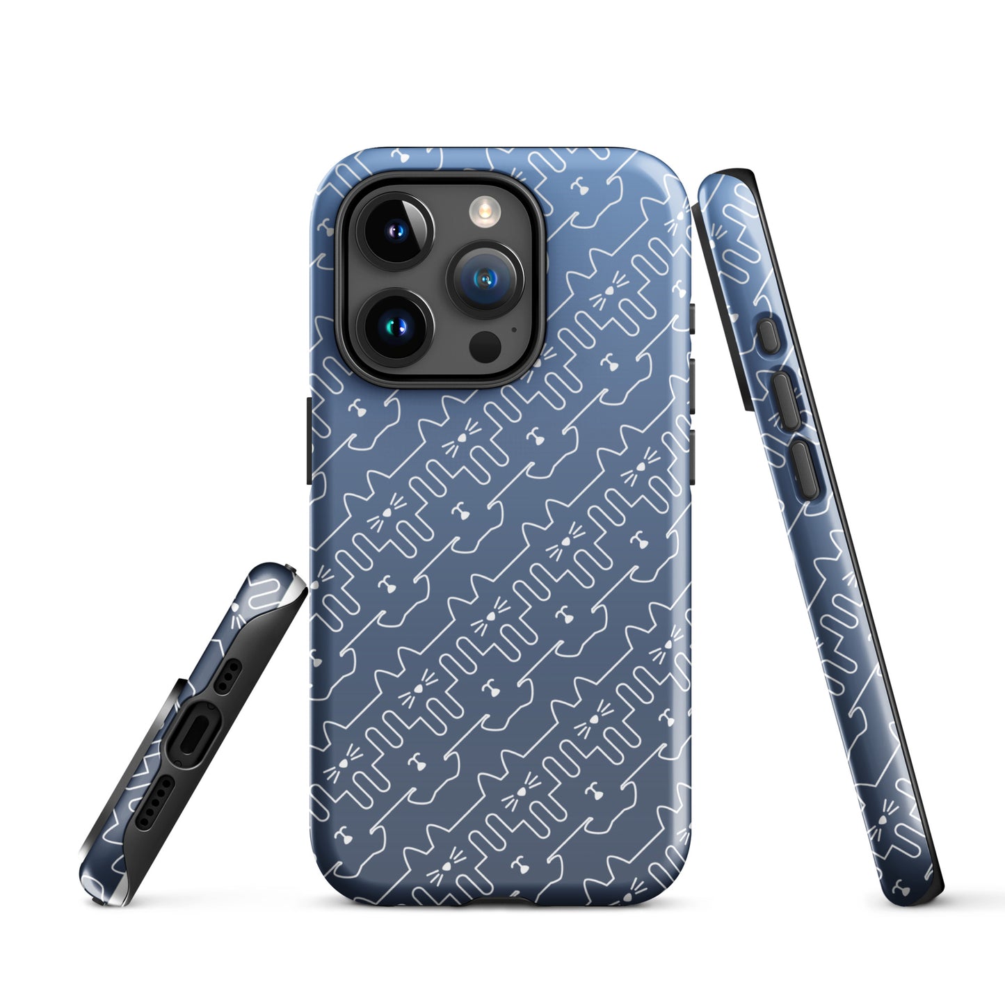 Slate Blue Pet Pattern iPhone® Case