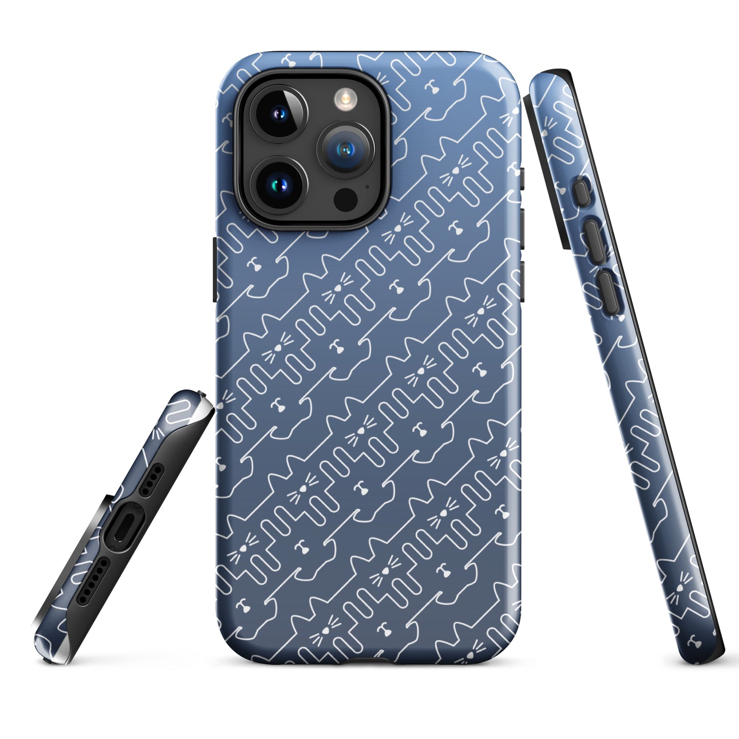 Slate Blue Pet Pattern iPhone® Case