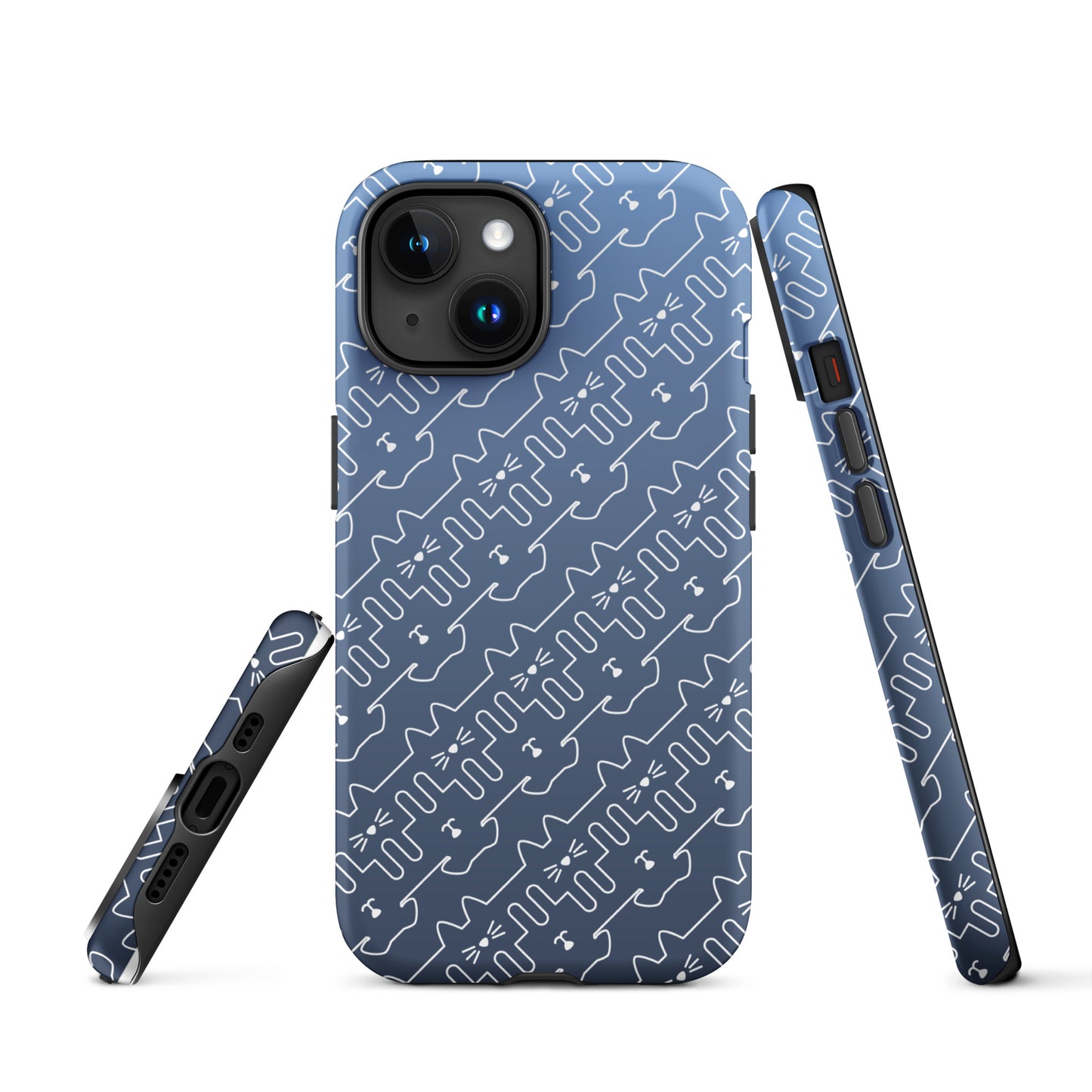 Slate Blue Pet Pattern iPhone® Case