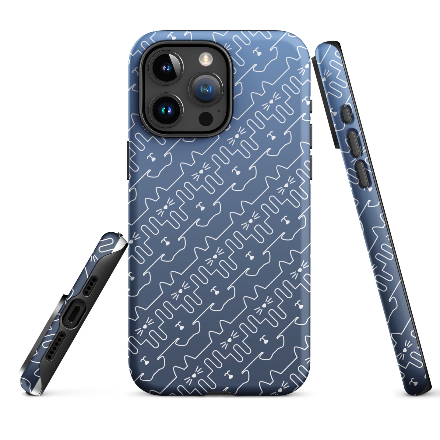 Slate Blue Pet Pattern iPhone® Case