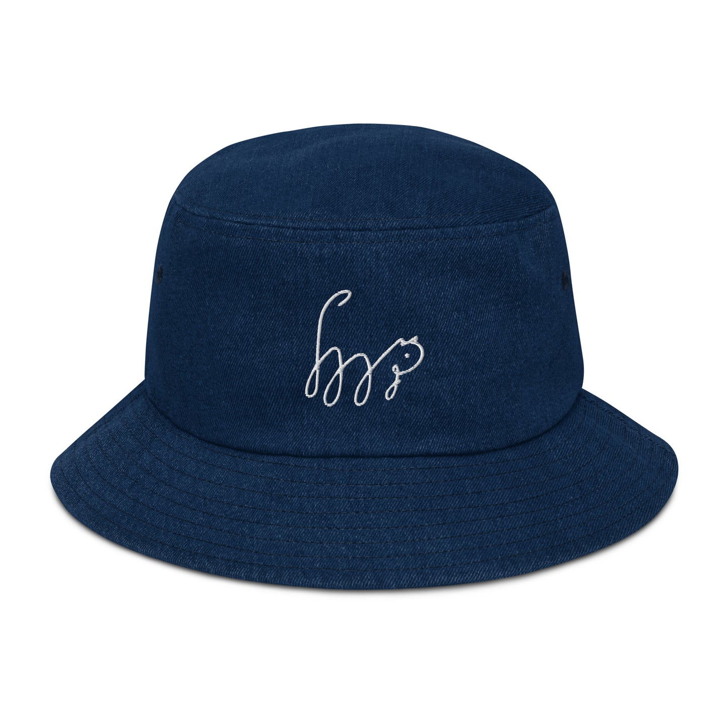 Cat Lovers Denim Bucket Hat