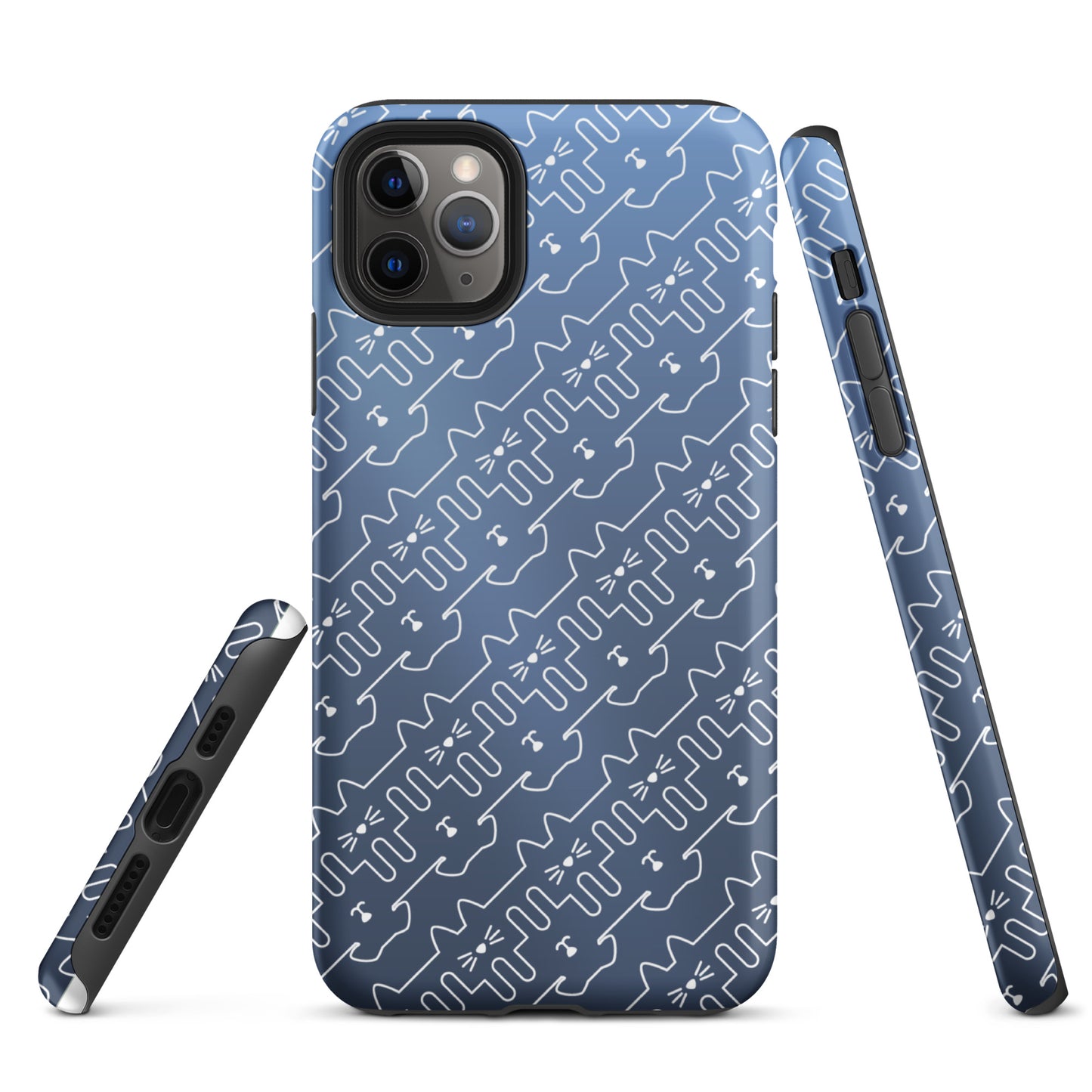 Slate Blue Pet Pattern iPhone® Case