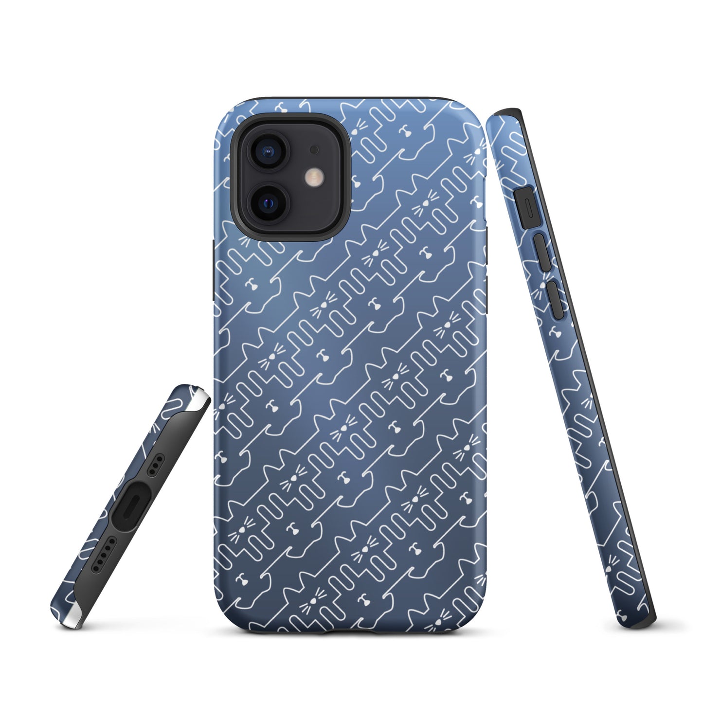 Slate Blue Pet Pattern iPhone® Case