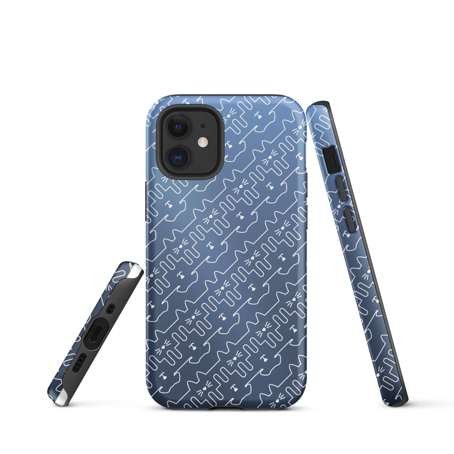 Slate Blue Pet Pattern iPhone® Case