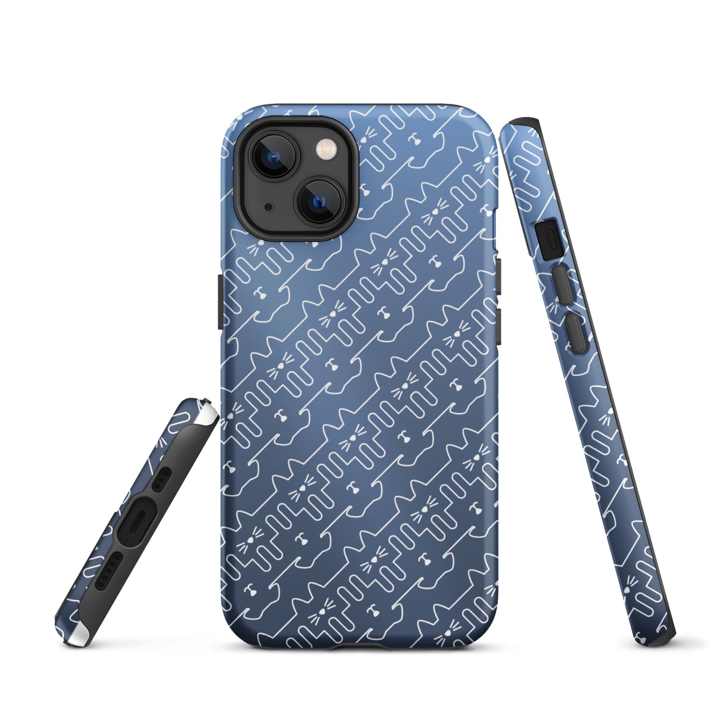 Slate Blue Pet Pattern iPhone® Case