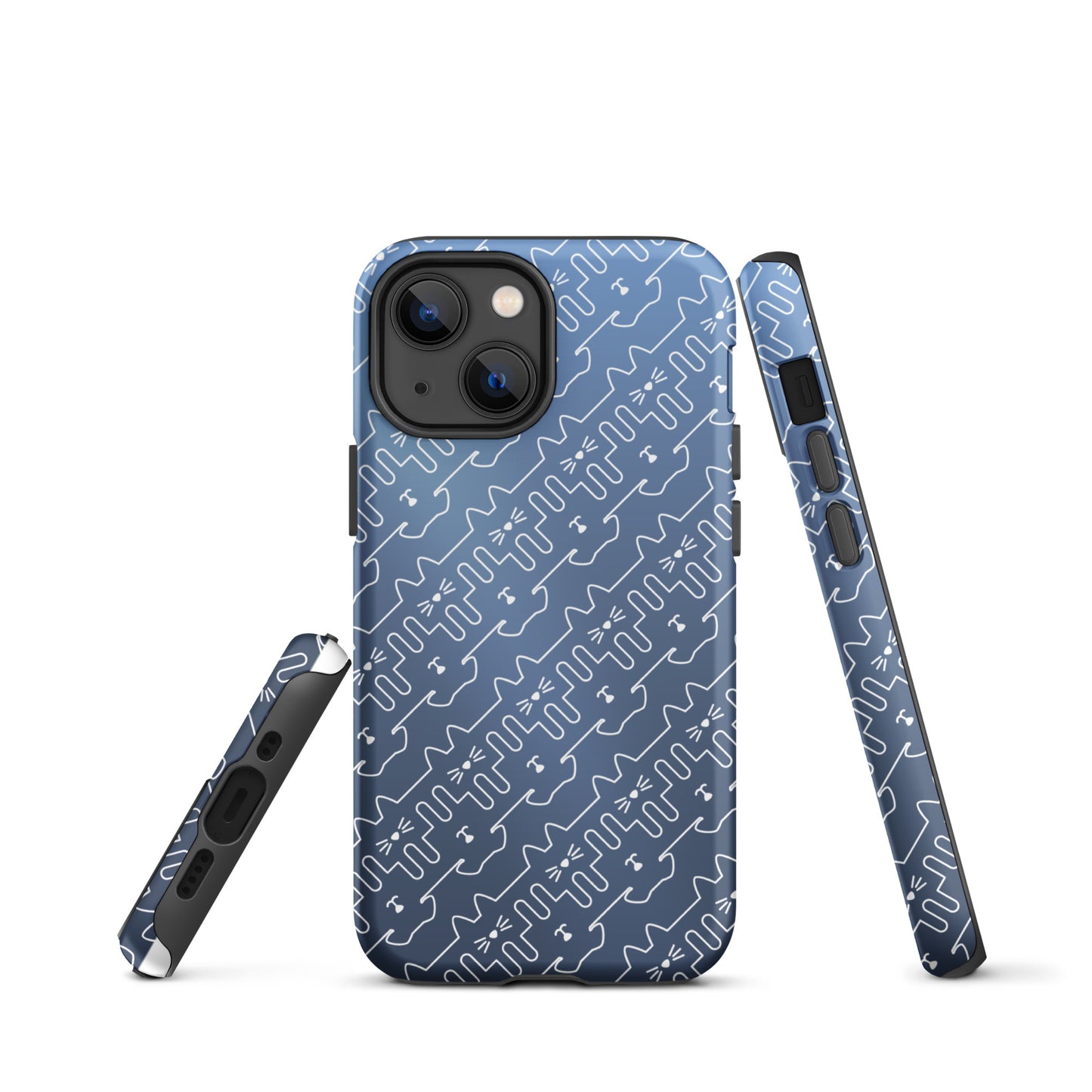 Slate Blue Pet Pattern iPhone® Case