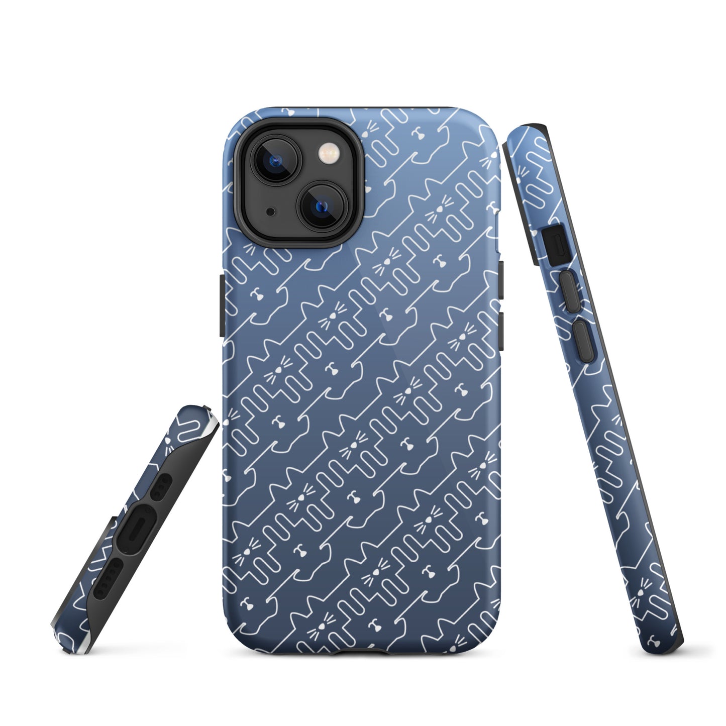 Slate Blue Pet Pattern iPhone® Case