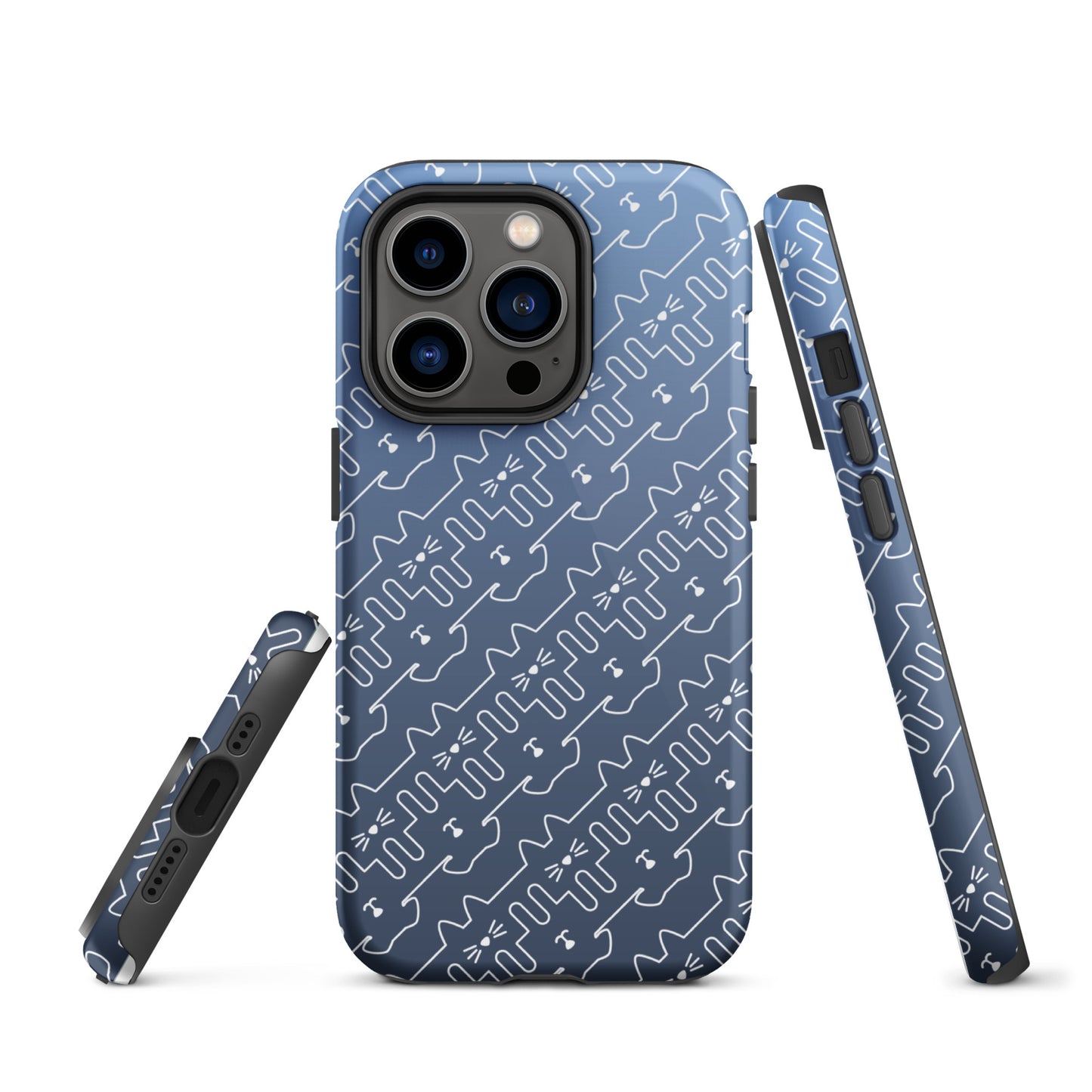 Slate Blue Pet Pattern iPhone® Case