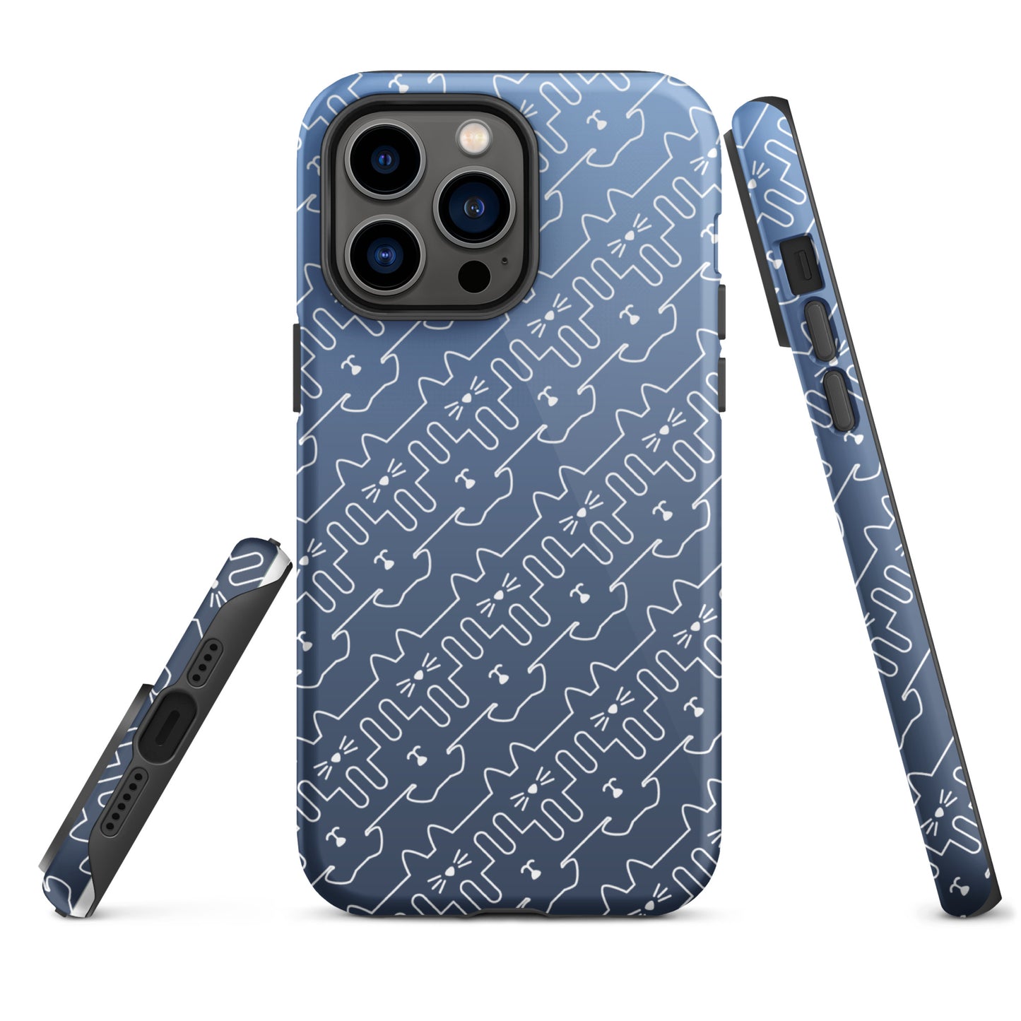 Slate Blue Pet Pattern iPhone® Case