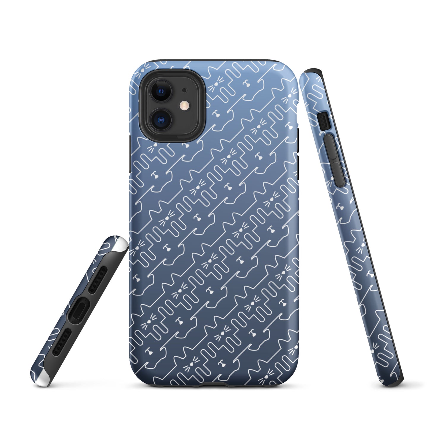 Slate Blue Pet Pattern iPhone® Case