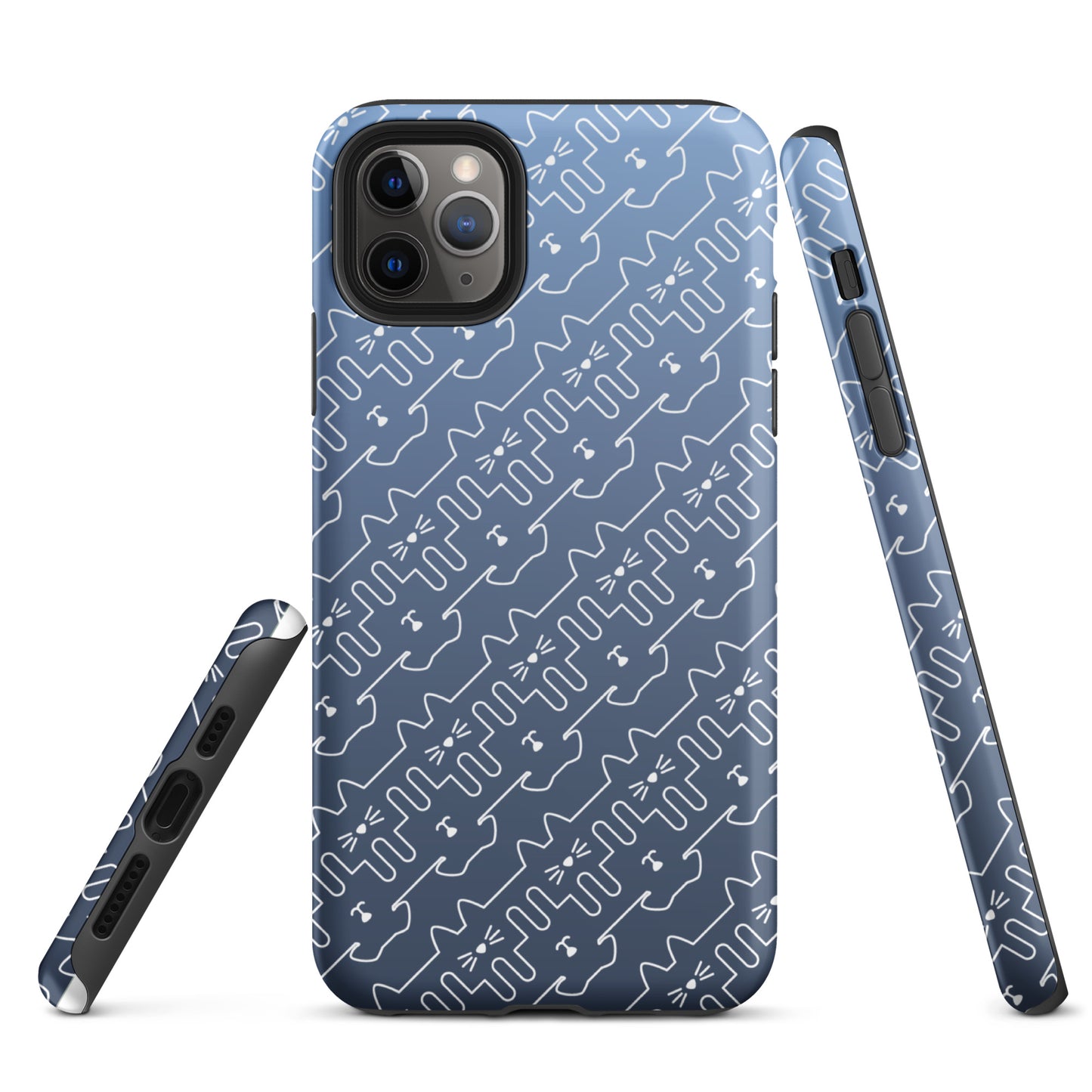 Slate Blue Pet Pattern iPhone® Case