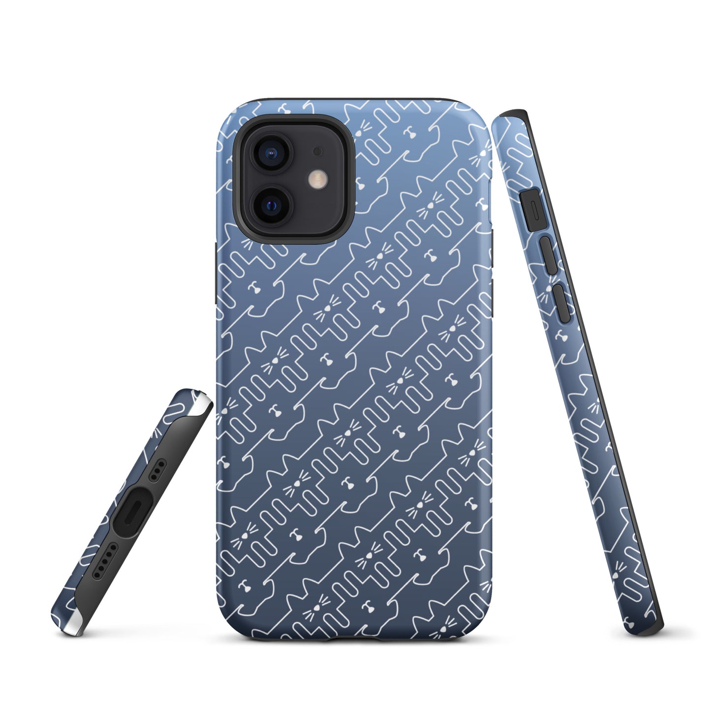 Slate Blue Pet Pattern iPhone® Case