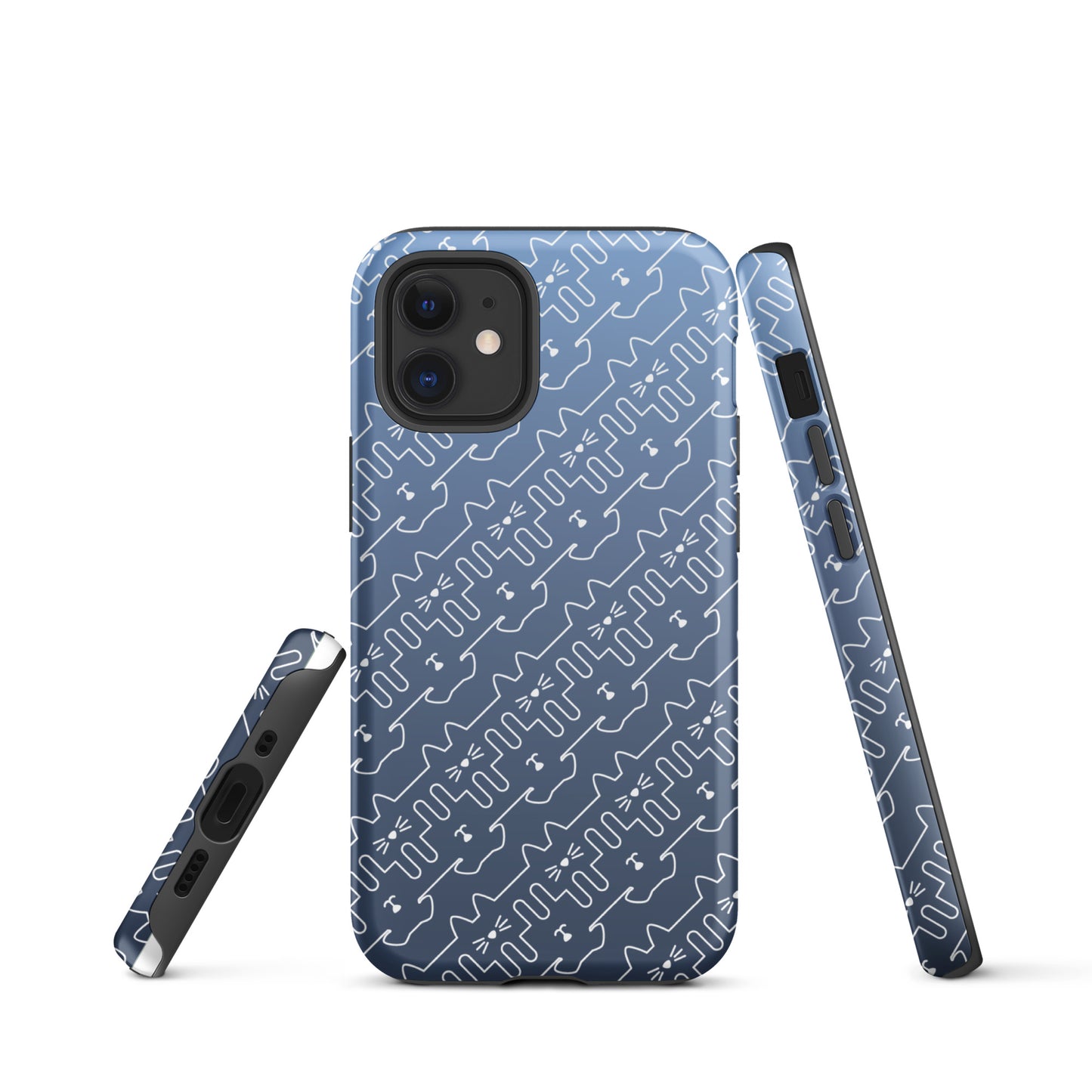 Slate Blue Pet Pattern iPhone® Case