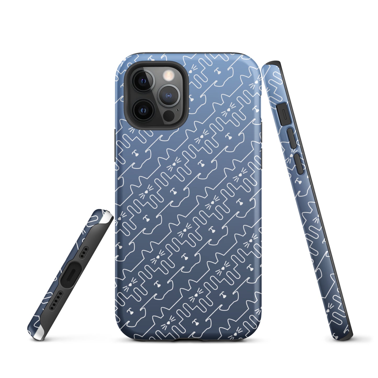 Slate Blue Pet Pattern iPhone® Case