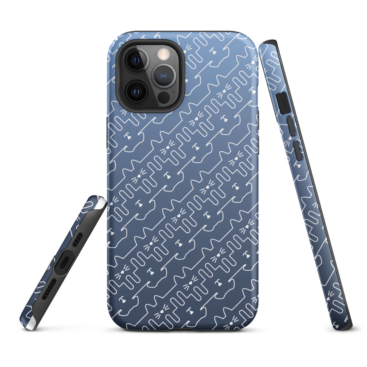 Slate Blue Pet Pattern iPhone® Case