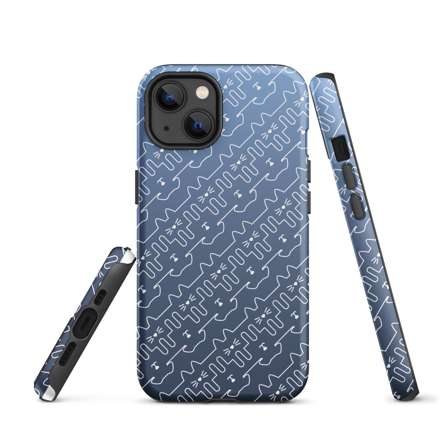 Slate Blue Pet Pattern iPhone® Case