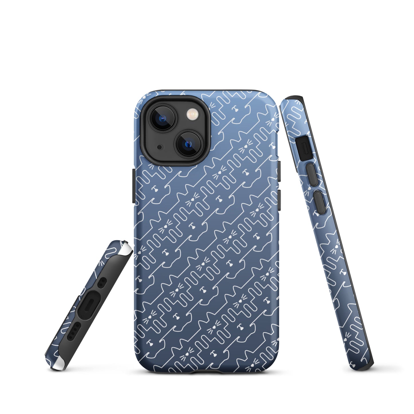 Slate Blue Pet Pattern iPhone® Case