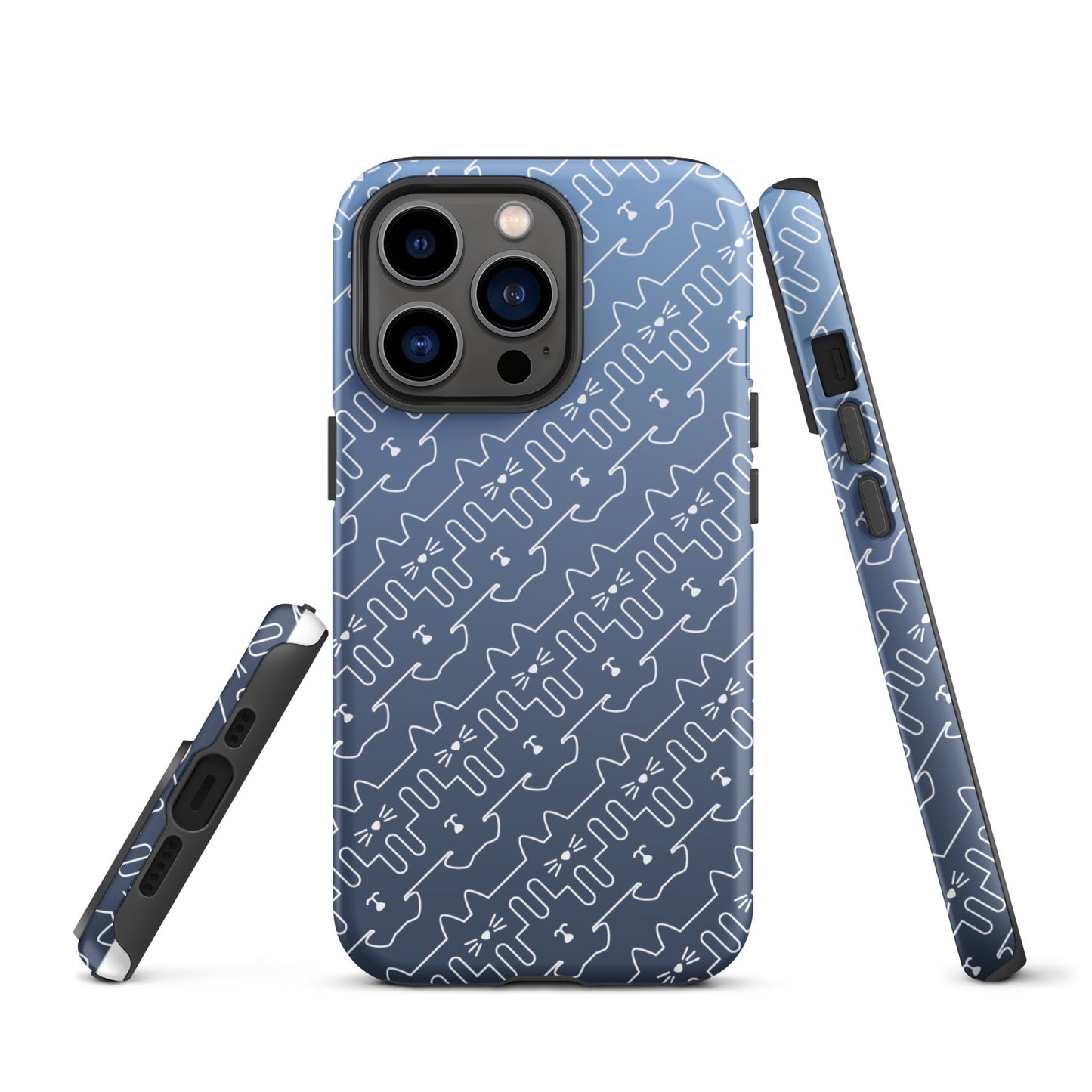 Slate Blue Pet Pattern iPhone® Case