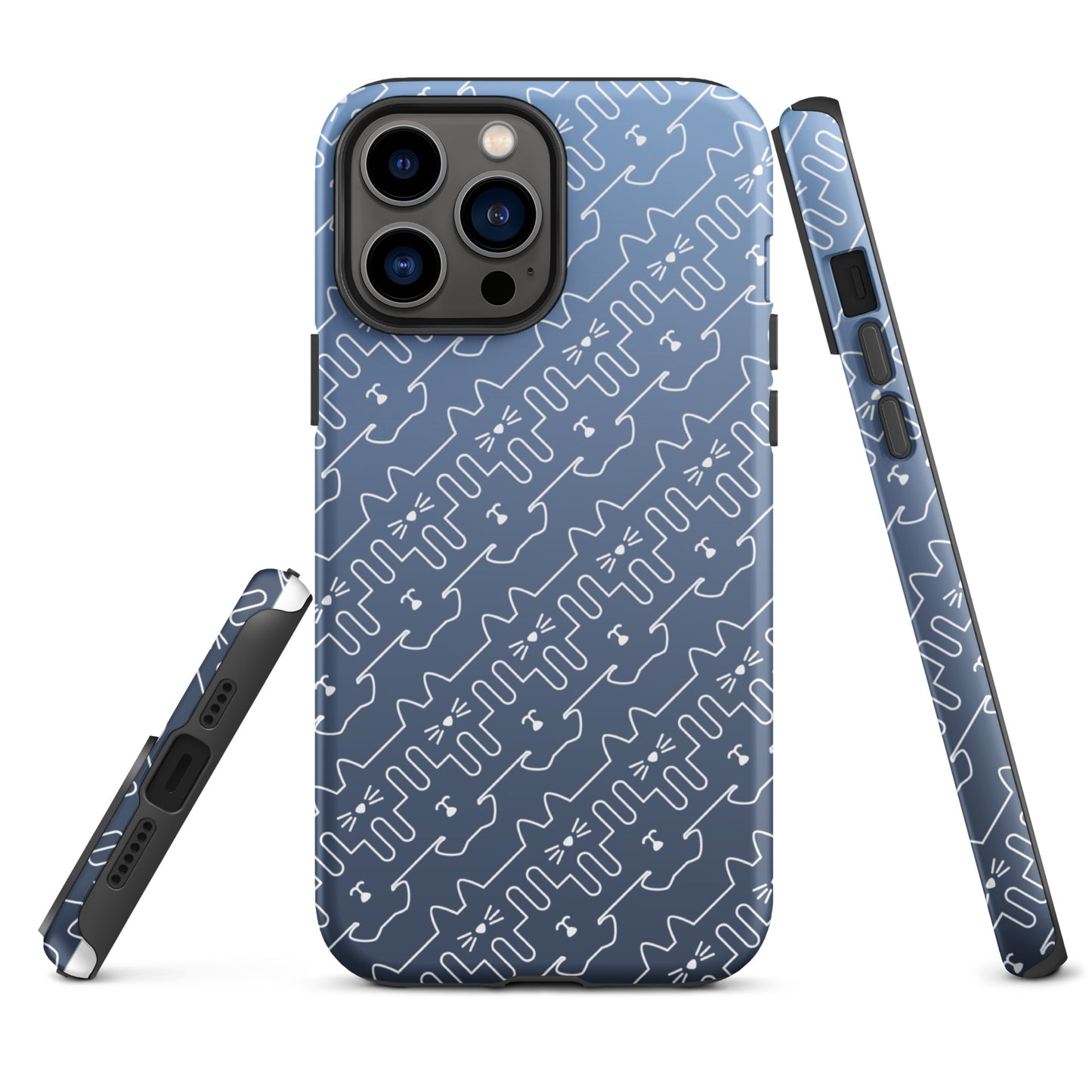 Slate Blue Pet Pattern iPhone® Case