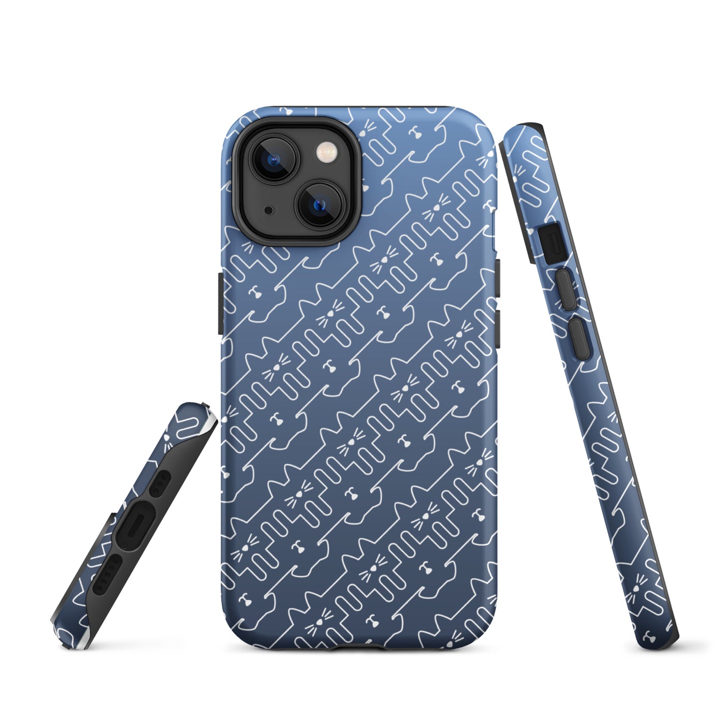 Slate Blue Pet Pattern iPhone® Case