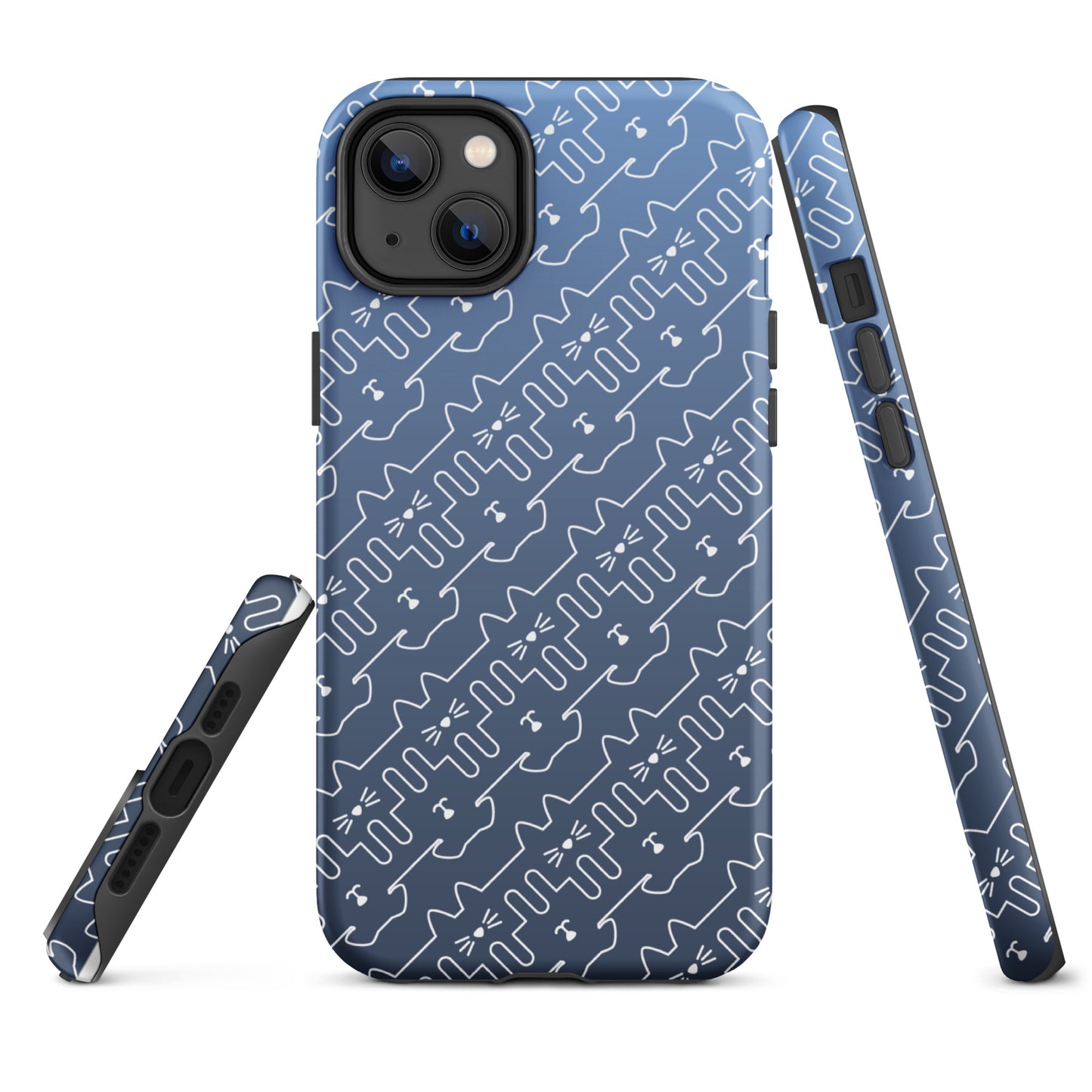 Slate Blue Pet Pattern iPhone® Case