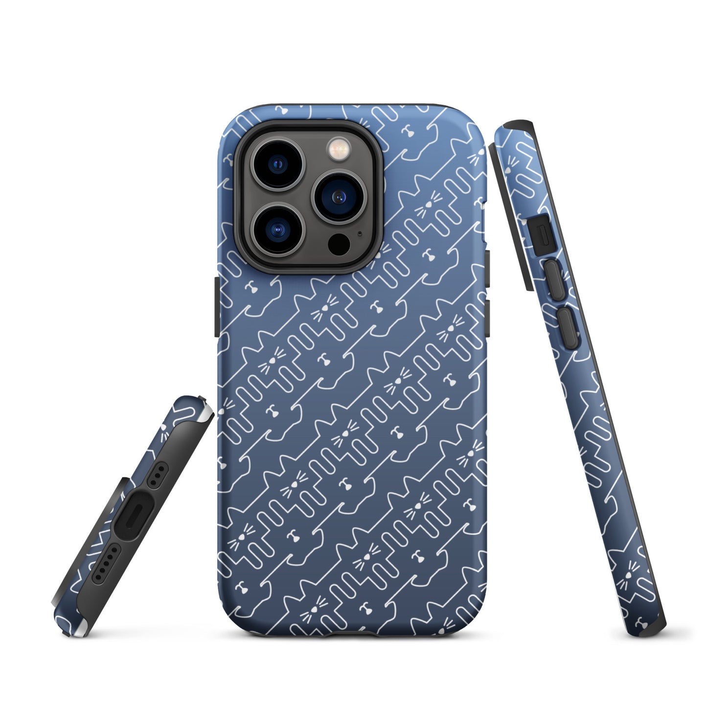 Slate Blue Pet Pattern iPhone® Case