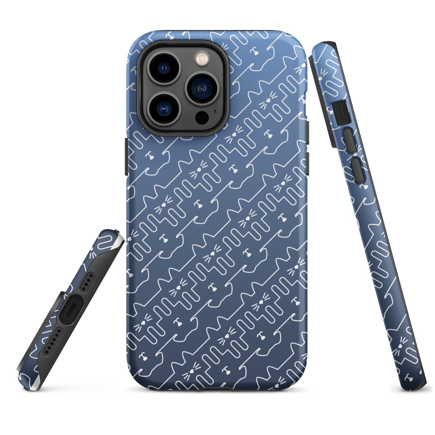 Slate Blue Pet Pattern iPhone® Case